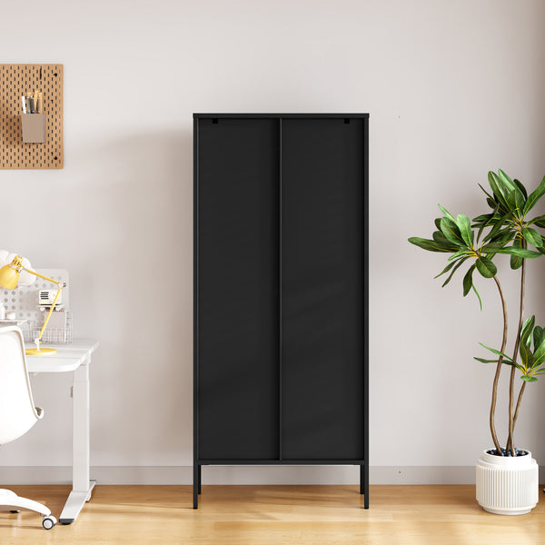 Vitrina Vinterhavn negru [en.casa]