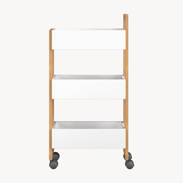 Raft mobil Varulta 80x41x20 cm natur/alb [en.casa] 