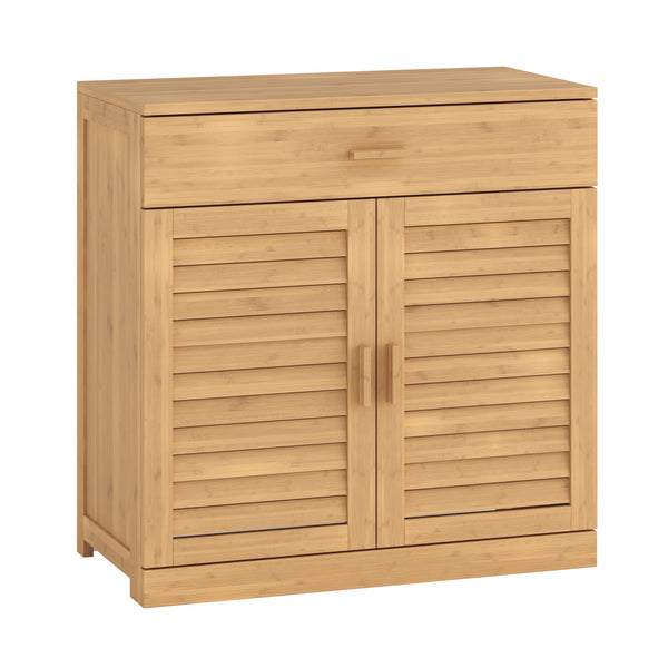 Dulap pantofi cu sertar Aarela 67x66x34 cm bambus [en.casa]