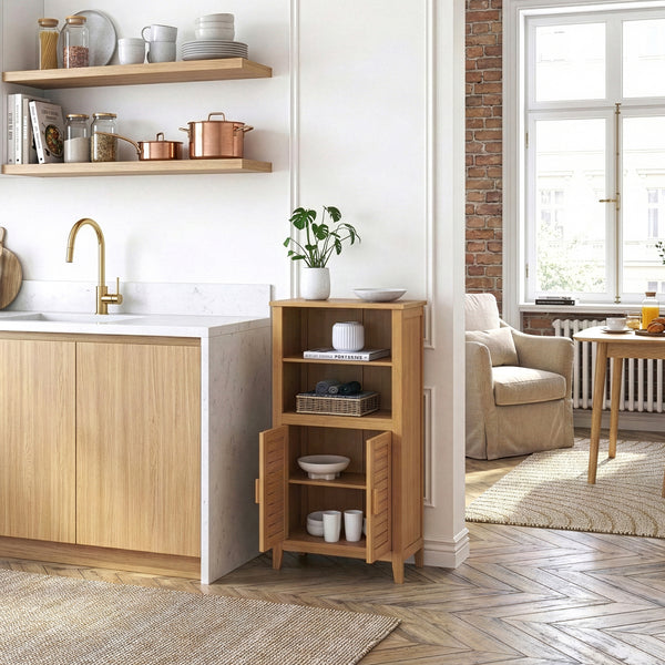 Dulap baie Rirg 92x52x25 cm bambus [en.casa] 
