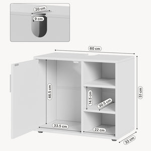 Dulap sub chiuveta Kulaik 51x60x32 cm pal alb [en.casa]