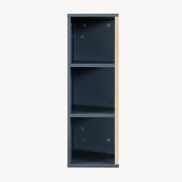 Dulap perete baie Svanes 60x30x20 cm gri inchis/natur [en.casa]