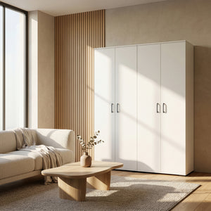 Dulap de haine Chalvefted 175x60x35 cm Alb [en.casa]