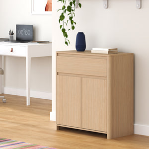 Dulap auxiliar Takranmaa 88x79x39 cm aspect stejar [en.casa]