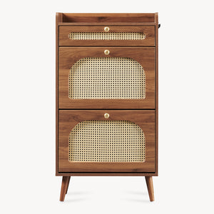 Suport pentru încălțăminte Virievarnu 111x60x24 cm aspect nuc [en.casa]