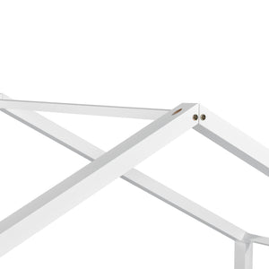 Pat copii Colibri design casuta alb [en.casa] 