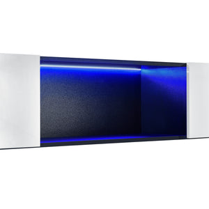 Dulap perete Thabong cu 2 usi si iluminare LED multicolor [en.casa]