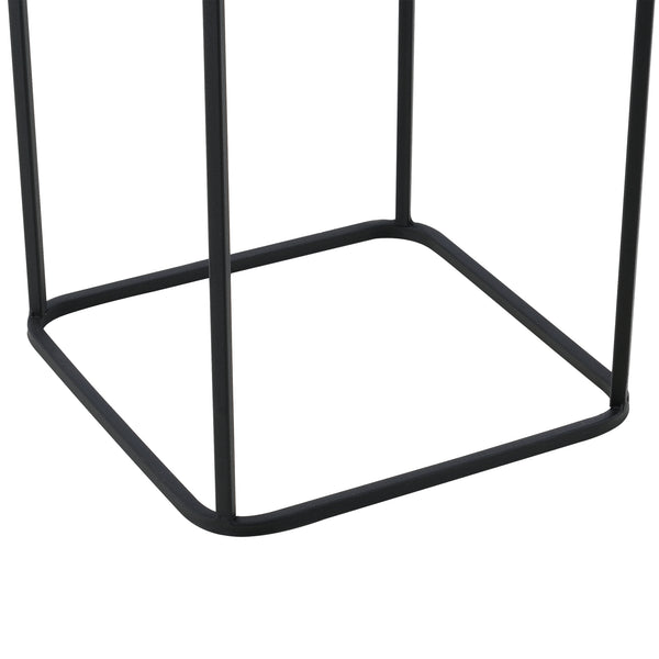 Suport plante Mettet 2 bucati masuri diferite metal negru/auriu  [en.casa]