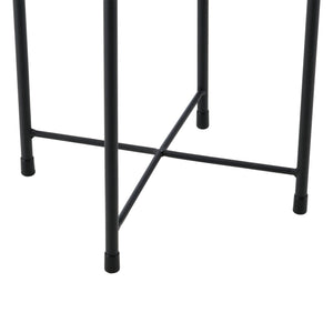 Suport plante Mol 2 bucati metal negru/auriu masuri diferite [en.casa]