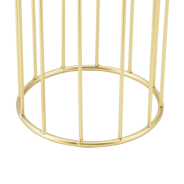 Suport plante Mortsel 2 bucati metal negru/auriu masuri diferite [en.casa]