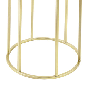 Suport plante Macon 2 bucati metal negru/auriu masuri diferite [en.casa]