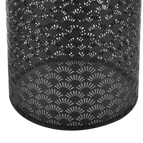 Suport flori Virton 2 bucati masuri diferite  metal/negru [en.casa]