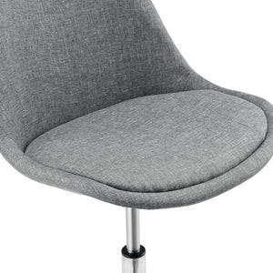 Scaun birou Atherton-T rotativ gri deschis [en.casa] 