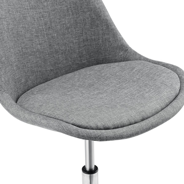 Scaun birou Atherton-T rotativ gri deschis [en.casa] 