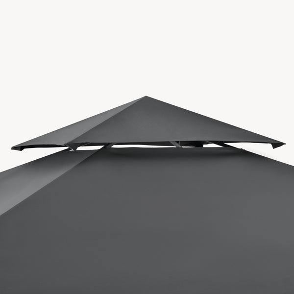Pavilion pentru gratar BBQ Parga 250 x 241 x 151 cm gri inchis [en.casa]