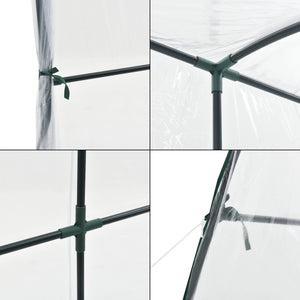 Sera gradina Juta 100 x 200 x 215 cm otel/PVC [en.casa]