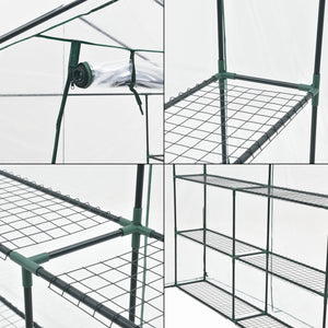 Solar gradina Grunau 200 x 200 x 220 cm PVC [en.casa]