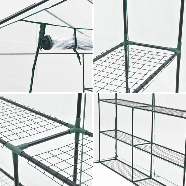 Solar gradina Grunau 200 x 200 x 220 cm PVC [en.casa]