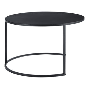 Masuta cafea Korenica New set 2 bucati metal negru [en.casa]