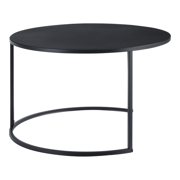 Masuta cafea Korenica New set 2 bucati metal negru [en.casa]