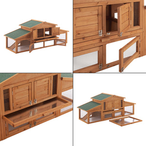 Cusca iepuri mici Schmitten 72 x 180 x 62 cm lemn brad [en.casa]