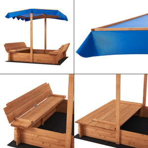 Lada nisip Kellenhusen 120 x 120 x 120 cm brad [en.casa]