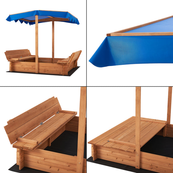 Lada nisip Kellenhusen 120 x 120 x 120 cm brad [en.casa]