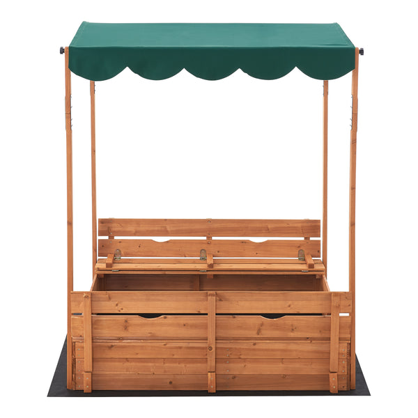 Lada lemn pentru nisip Pitsunda 145 x 118 x 118 cm brad [en.casa]
