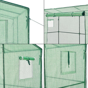 Solar gradina Vlaardingen 198 x 78 x 200 cm folie verde [en.casa]
