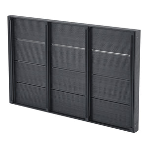 Cadita dus gradina Nurtingen 150kg WPC gri inchis [en.casa]