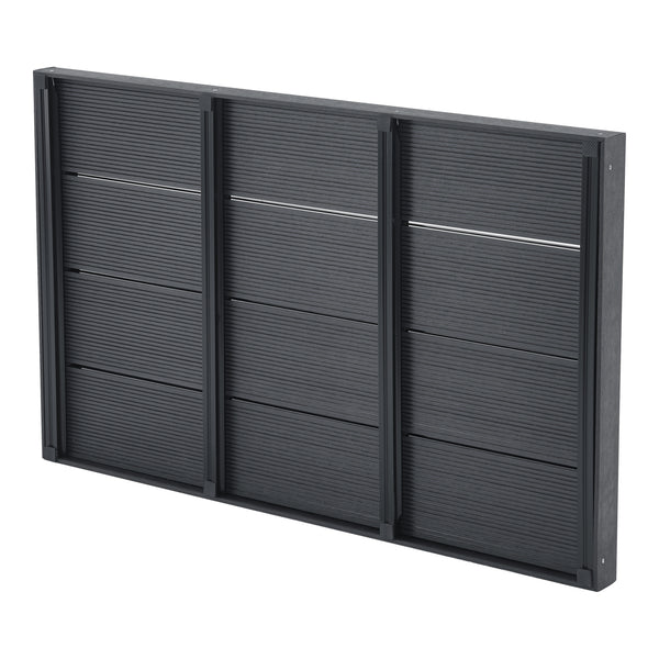 Cadita dus gradina Nurtingen 150kg WPC gri inchis [en.casa]