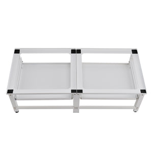 Suport dublu pentru masina spalat Bothel fiecare cu cate 1 raft extensibil [en.casa]