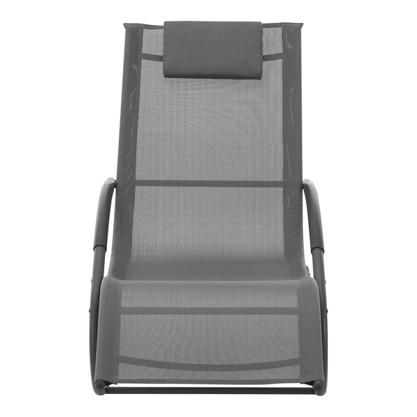 Scaun balansoar gradina Tarent 150 Kg gri inchis [en.casa]