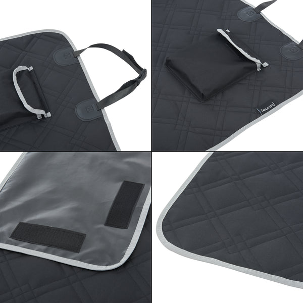 Husa auto protectie transport caini Wolverhampton 185 x 171 cm poliester negru [en.casa]