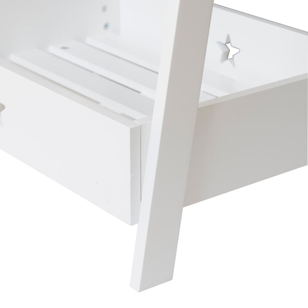 Cuier haine copii Laxe 126 x 73 x 43 cm alb [en.casa]