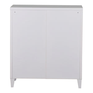 Dulap metalic Oripaa 90 x 80 x 33 cm otel alb [en.casa]