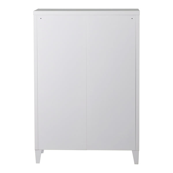 Dulap metalic Oripaa 110x75x33cm alb [en.casa]