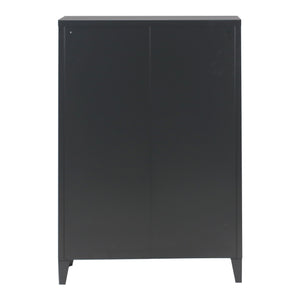 Dulap metalic Oripaa 110x75x33cm negru [en.casa]