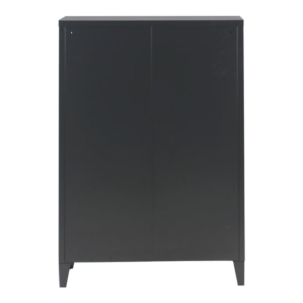 Dulap metalic Oripaa 110x75x33cm negru [en.casa]