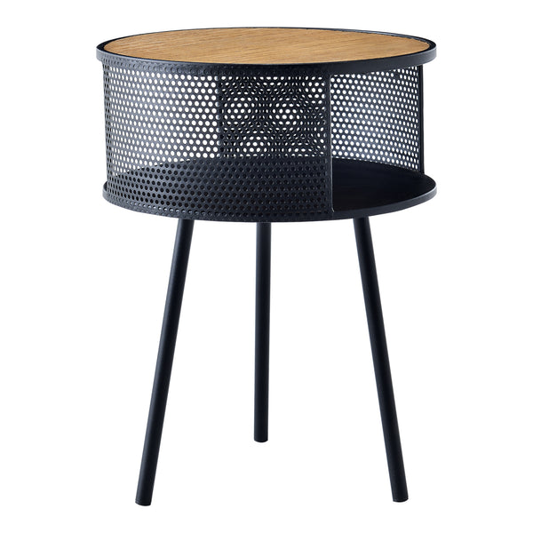 Masuta sufragerie Bjornsund rotunda cu raft [en.casa]