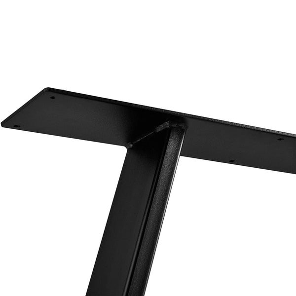 Set 2 picioare masa Lyngby 72x55x6cm otel negru mat [en.casa]