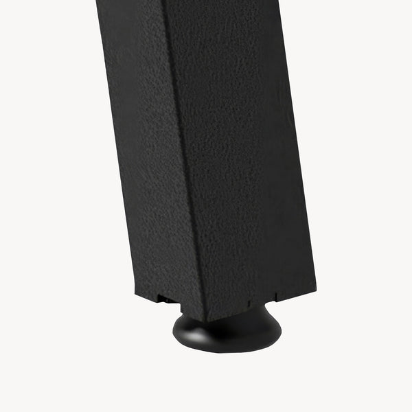 Set 2 bucati picioare banca Mariager 40 x 37,5 cm otel negru mat [en.casa]