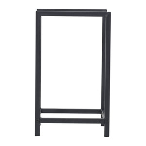 Suport lemne de foc Torsas 40 x 30 x 50 cm otel negru [en.casa]