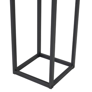 Suport lemne foc Tanum 35x35x120cm otel negru [en.casa]