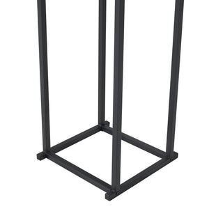 Suport lemne foc Tibro 35x35x120cm otel negru [en.casa]