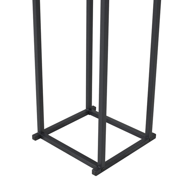 Suport lemne foc Tibro 35x35x120cm otel negru [en.casa]