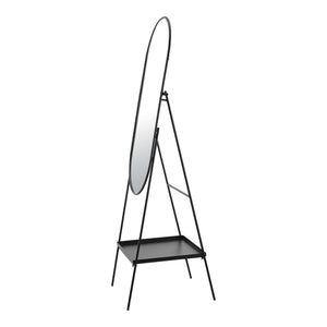 Oglindă de podea Perano cu raft 160 x 46 cm [en.casa]