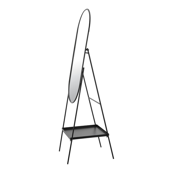 Oglindă de podea Perano cu raft 160 x 46 cm [en.casa]