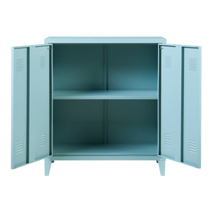 Dulap metalic Oripää - 90x80x33cm - Albastru-gri