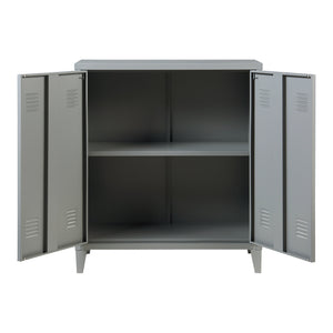 Dulap metalic Oripää - 90x80x33cm - Gri închis